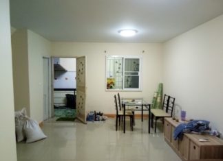 รีวิว ทาสีทาวเฮ้าส์เก่าย่านบางนา ทาสีทาวเฮ้าส์