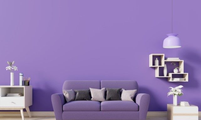 เฉดสีร้อนเเรงกว่าใคร ทาสีบ้าน สีม่วง ทาสีบ้าน สีม่วง