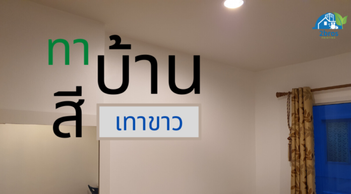 ทาบ้านสีเทาขาว โดยช่างทาสีมืออาชีพ