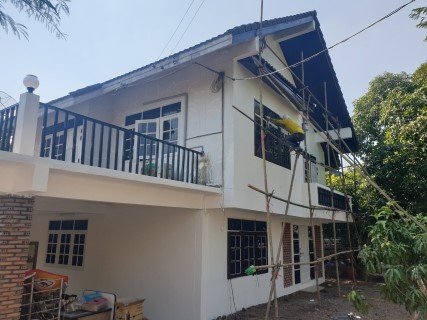 วิธีทาสีบ้านปูนเก่า 2