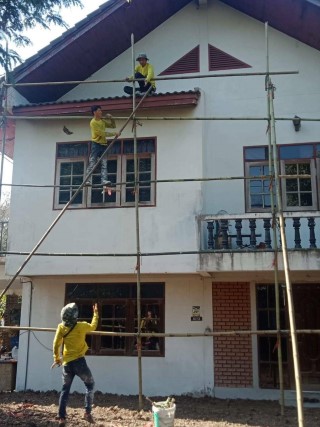 วิธีทาสีบ้านปูนเก่า