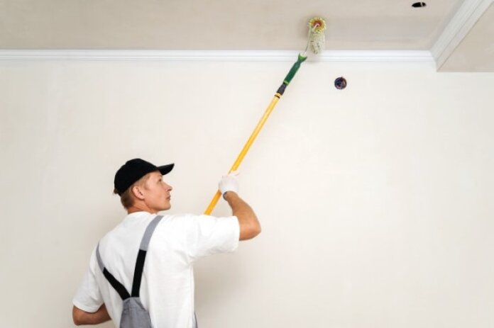 painting ceiling ขั้นตอนการทาสีฝ้า