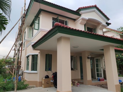 ทาสีบ้านเดี่ยว หมู่บ้านมัณฑนา 3