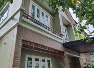 ทาสี ทาวเฮ้าส์ 2 ชั้น สไตล์เอิร์ธโทน ทาสี ทาวเฮ้าส์ 2 ชั้น