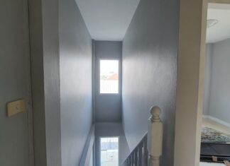 เปิดเคล็ดลับ ทาสีทาวน์โฮม 3 ชั้น ย่านบางนา BY ช่างเสือ ทาสี ทาวน์โฮม บางนา 2