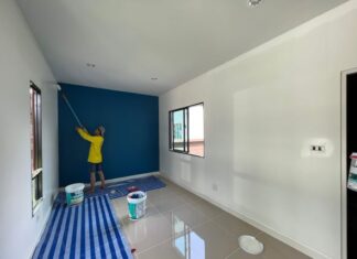 ค่าแรงทาสีภายใน 2565 โดยเฉพาะบ้านใหม่บ้านเดี่ยว 2 ชั้น ค่าแรงทาสีภายใน 2565