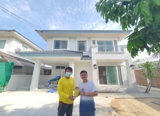 ราคาทาสีบ้าน บ้านเดี่ยว 2 ชั้น ย่านกิ่งแก้ว ราคาทาสีบ้าน บ้านเดี่ยว 2 ชั้น