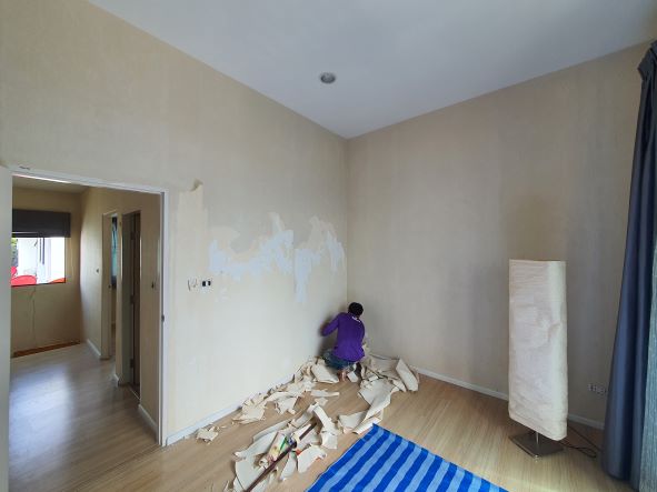 ลอกวอลเปเปอร์ ทาสีใหม่ ราคา