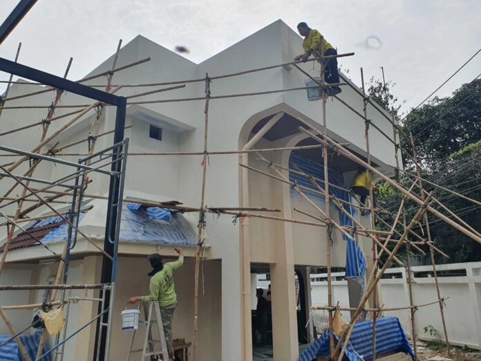 ตกแต่งภายนอกร้าน ด้วยสีเทกเจอร์ 2 ตกแต่งภายนอกร้าน ด้วยสีเทกเจอร์ 2