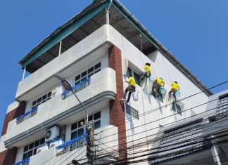 ทาสี ภายนอกออฟฟิศ ตึกสวย ลูกค้าของลูกค้าก็ชอบ !! ทาสี ภายนอกออฟฟิศ 2