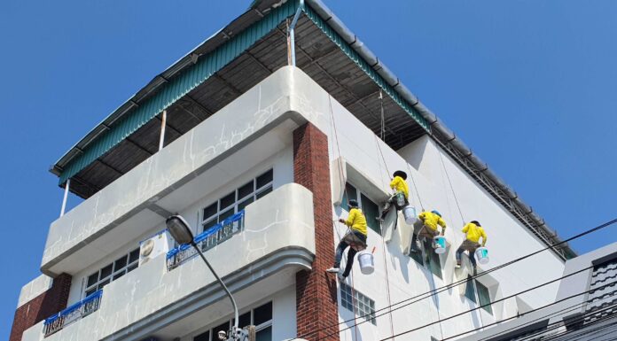 ทาสี ภายนอกออฟฟิศ ตึกสวย ลูกค้าของลูกค้าก็ชอบ !! ทาสี ภายนอกออฟฟิศ 2