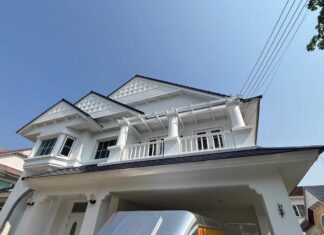 ทาสีบ้านเดี่ยว ย่านอ่อนนุช บอกเลย สไตล์บริติช แน่นอนสุดๆ !! ทาสีบ้านเดี่ยว ย่านอ่อนนุช 2