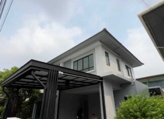 ทาสีบ้านเดี่ยว รามอินทรา ทาแล้วไฉไลสุดในหมู่บ้าน