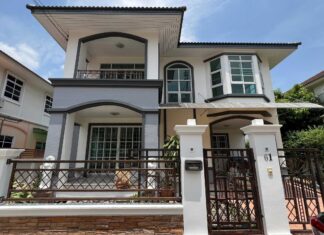 ทาสีบ้านเดี่ยว ย่านวชิรธรรมสาธิต โทนสีดุดัน เอาใจไปเลย