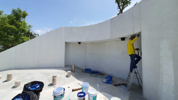 วิธีทาสีบ้านปูนใหม่ 1