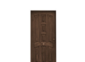 ขั้นตอนง่ายๆ การทาสีย้อมไม้ให้ประตูดูใหม่ Wooden door