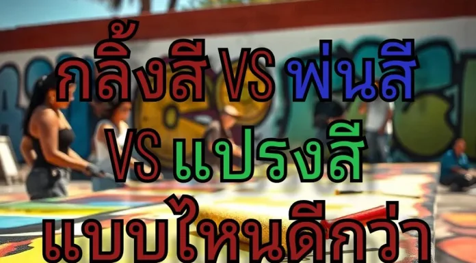 กลิ้งสี vs พ่นสี vs แปรงสี แบบไหนดีกว่ากัน การกลิ้งสี