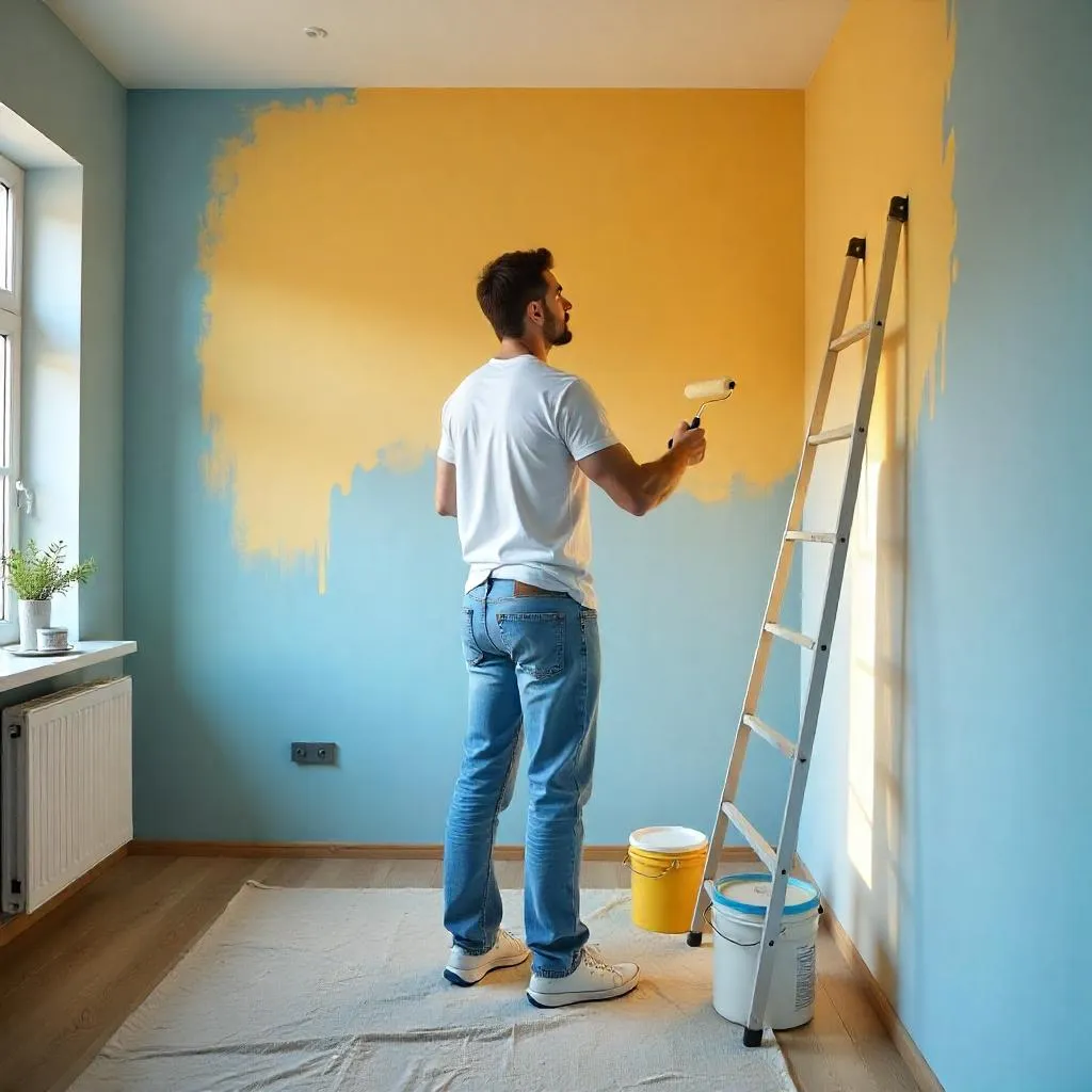 ทาสีภายในบ้าน