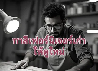 ทาสีเฟอร์นิเจอร์ เก่าให้ดูใหม่ ทาสีเฟอร์นิเจอร์