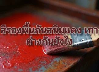 สีรองพื้นกันสนิมแดง เทา ต่างกันยังไง มีใครรู้มั้ง ?