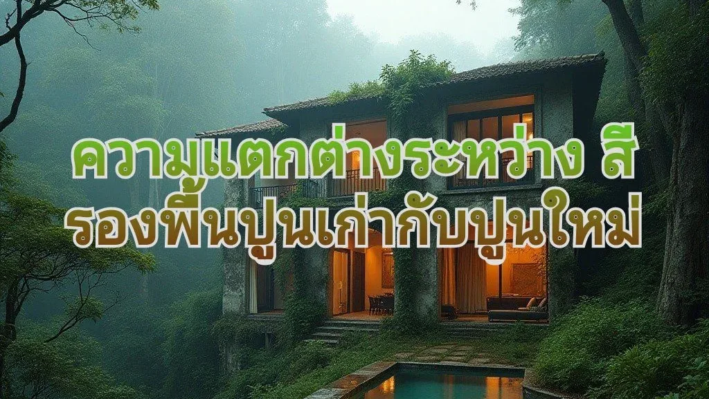 สีรองพื้นปูนเก่ากับปูนใหม่