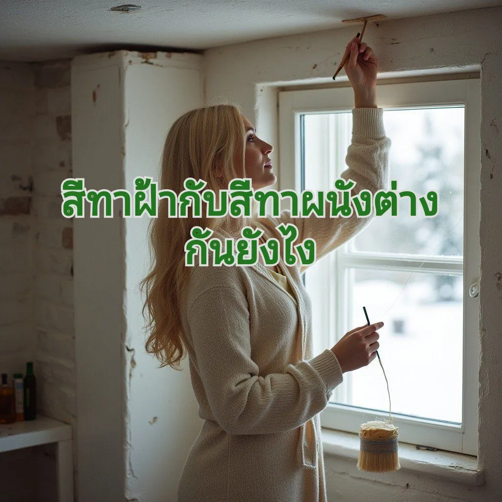 ทาสีฝ้าผนัง