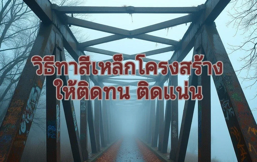 ทาสีโครงเหล็ก