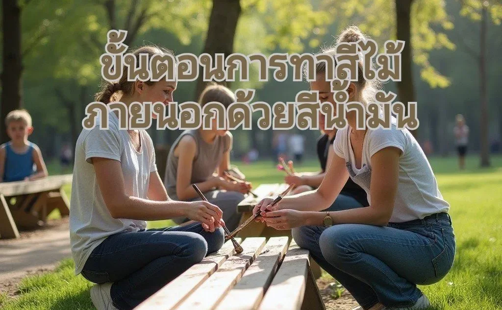 ทาสีไม้แบบใหม่