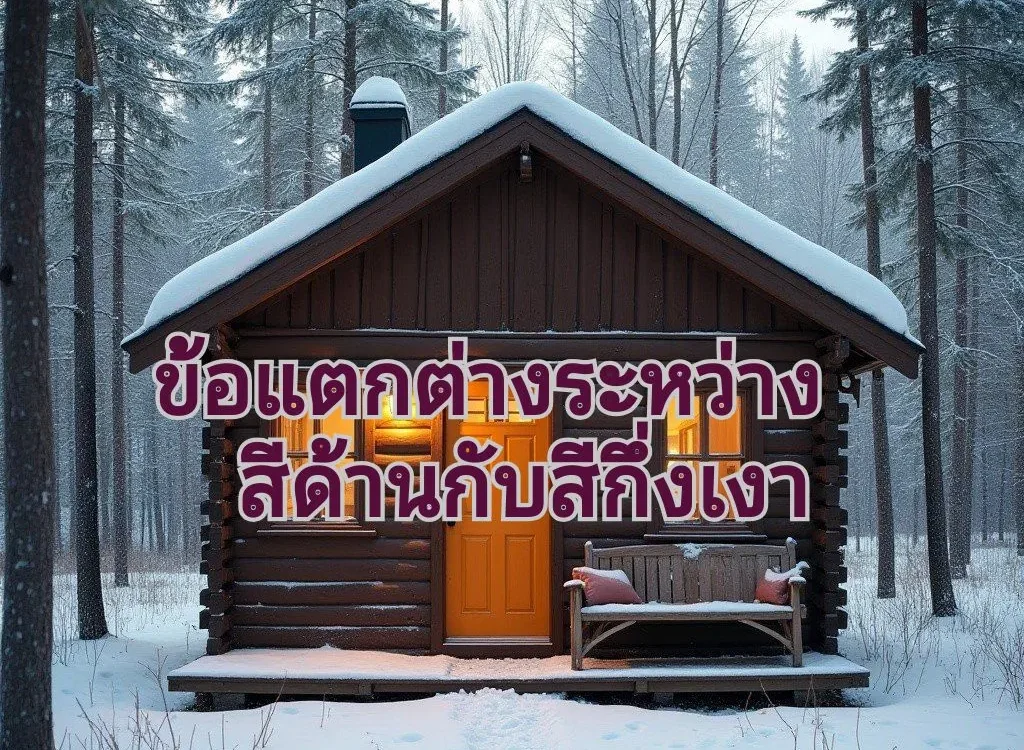 สีแบบด้านและกึ่งเงา