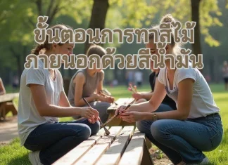 เทคนิคทาสีไม้ภายนอก ด้วยสีน้ำมัน ทาสีไม้แบบใหม่