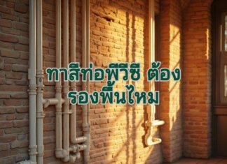 ทาสีท่อพีวีซี ต้องรองพื้นไหม ถึงจะติดทนทาน ท่อ pvc ภายในบ้าน