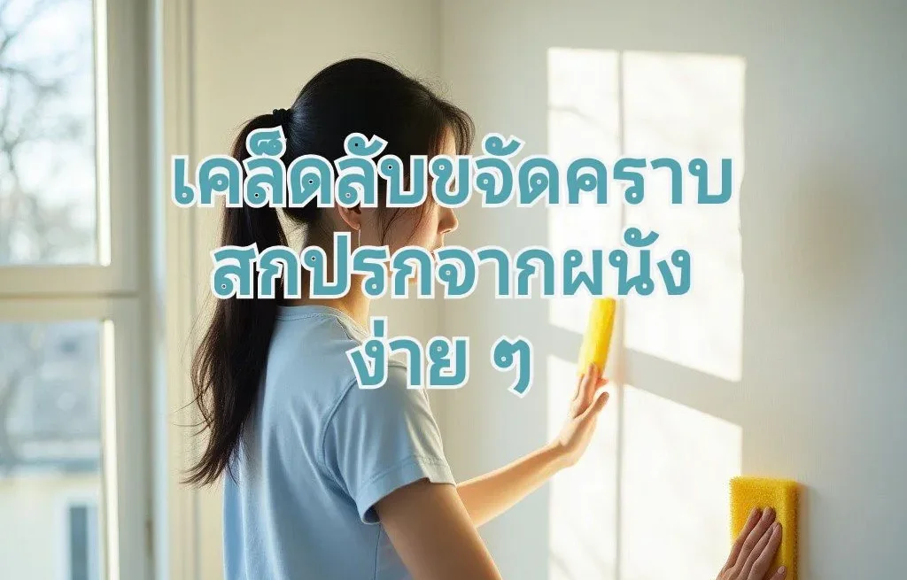 ทำความสะอาดผนังง่ายๆ