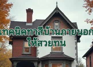 เทคนิคทาสีบ้านภายนอก ทายังไงให้สวยทน ทาสีภายนอกบ้าน