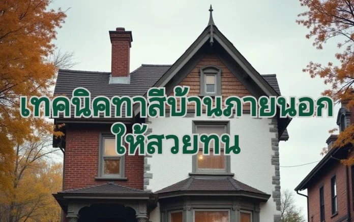 ทาสีภายนอกบ้าน