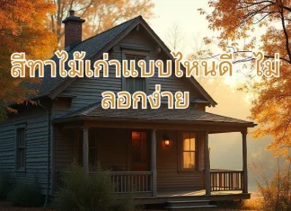 วิธีทาไม้เก่าแบบไหนดี ไม่ลอกง่าย ไม่หลุดล่อน