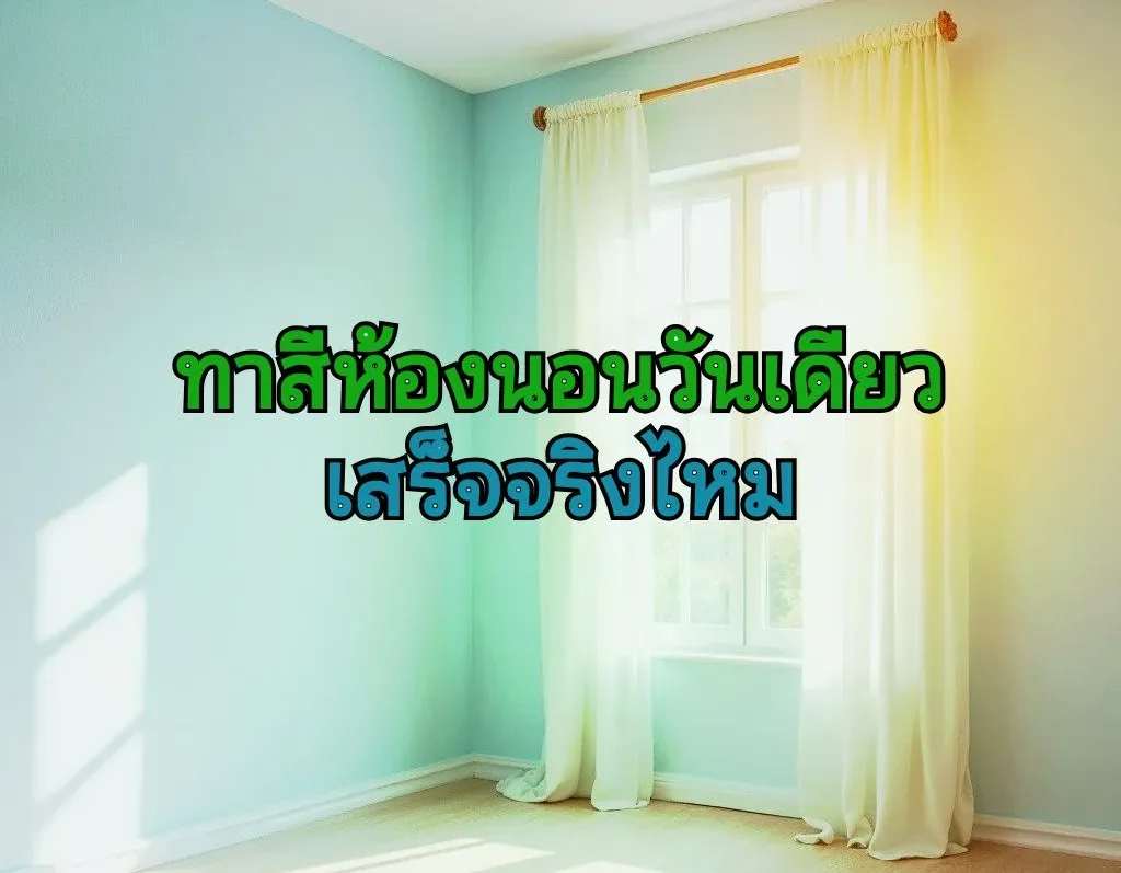 ทาสีห้องนอน 1 วัน
