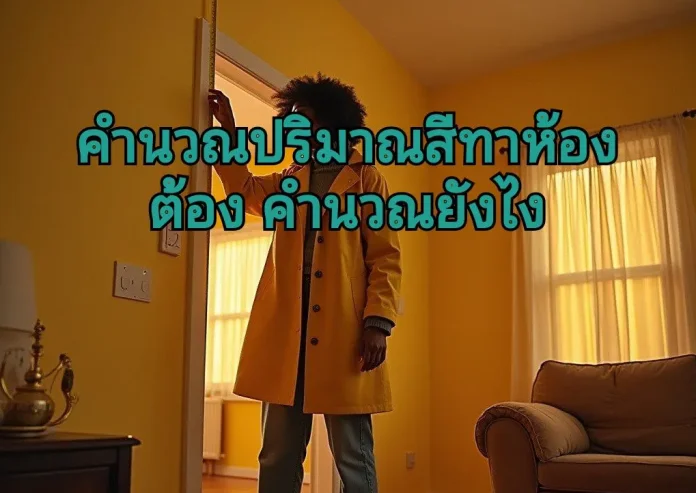 คำนวณปริมาณสีที่ต้องใช้