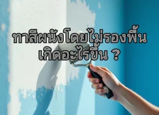 ผนังสกิมโค้ทต้องทาสีรองพื้นแบบไหน ? สกิมสีรองพื้น