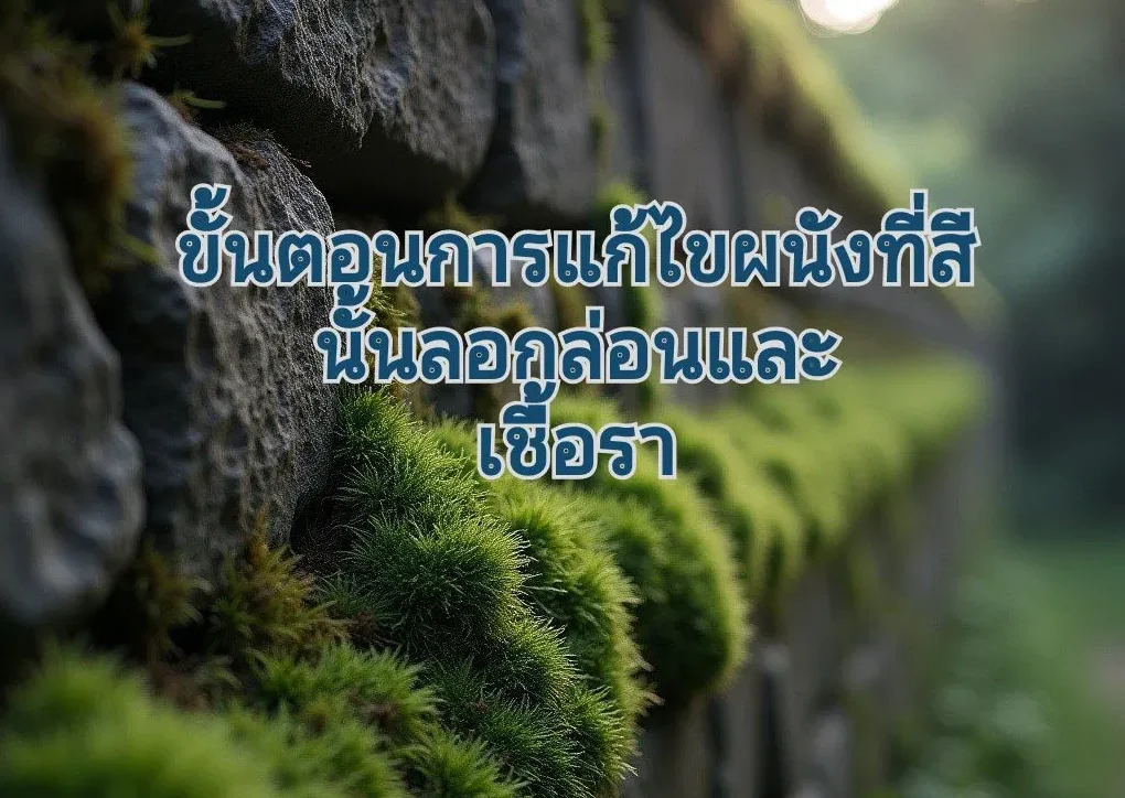 ผนังบ้านที่เป็นเชื้อรา