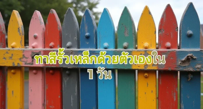 ขั้นตอนทาสีรั้วเหล็กภายใน 1 วัน