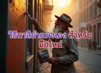 วิธีทาสีกำแพงเอง สำหรับมือใหม่ ทาสีกำแพงดีๆ