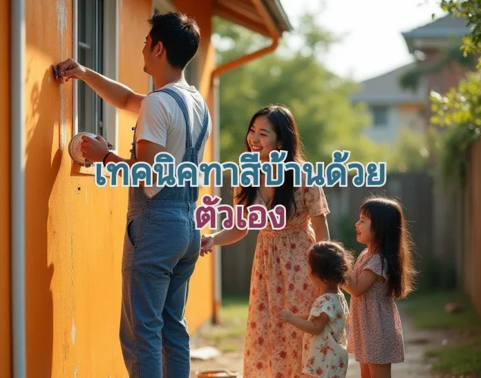ทาสีบ้านกับครอบครัว