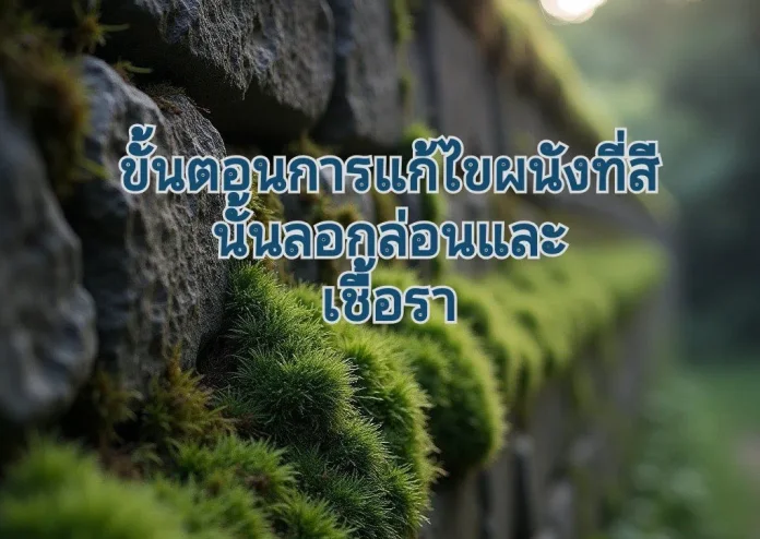 ผนังบ้านที่เป็นเชื้อรา