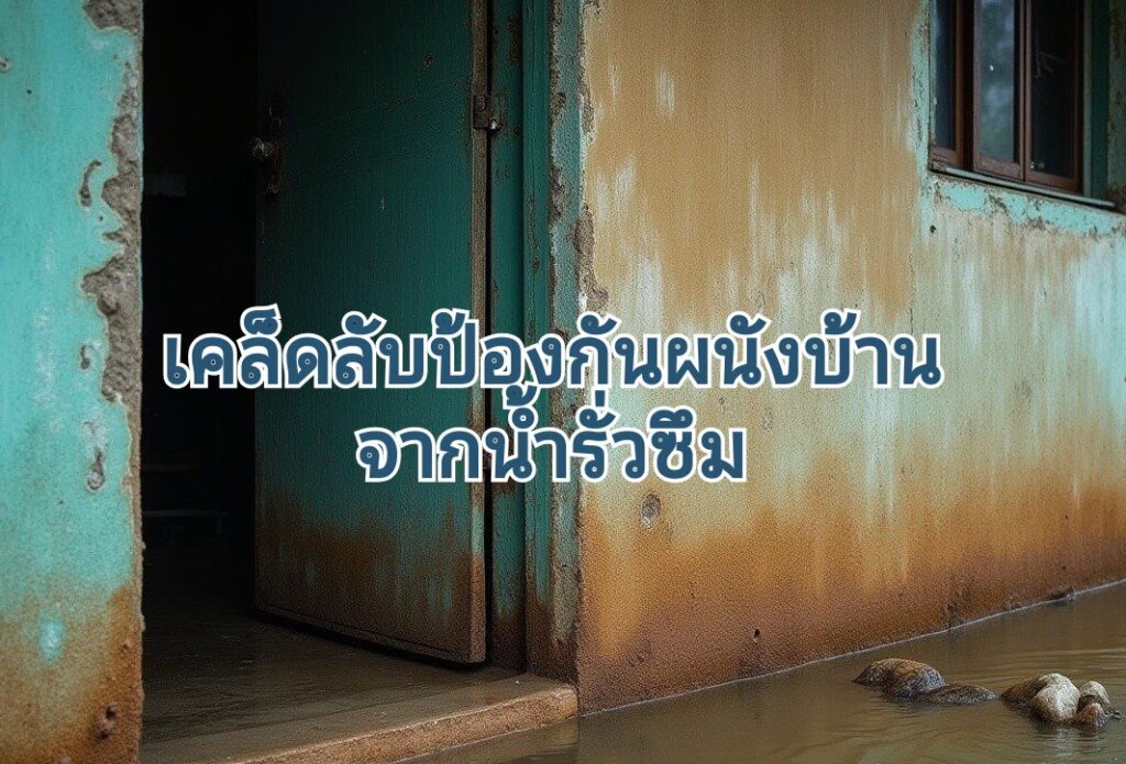 น้ำนั่นรั่วซึมแก้ผนัง