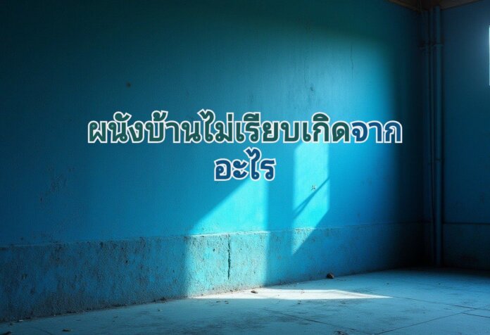 ทาสีไม่เรียบ ผนังเป็นคลื่น 02 ทาสีไม่เรียบ ผนังเป็นคลื่น