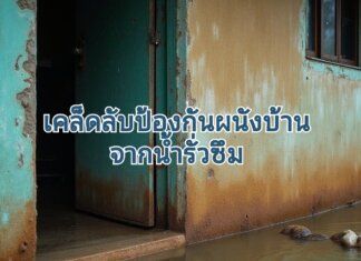 เคล็ดลับป้องกัน ผนังบ้านจากน้ำรั่วซึม น้ำนั่นรั่วซึมแก้ผนัง