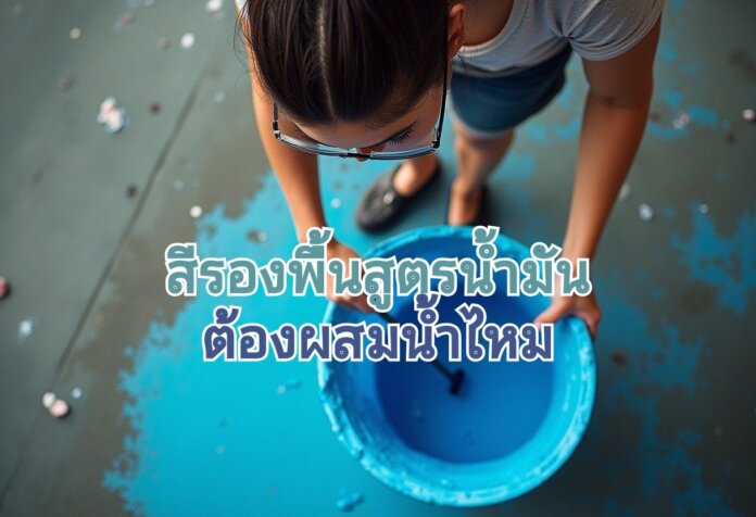 การผสมน้ำสีรองพื้น 02 การผสมน้ำสีรองพื้น