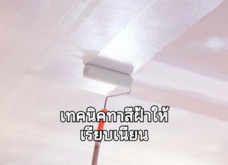 เทคนิคทาสีฝ้าให้เรียบเนียน ทำแบบไหน ? ทาสีฝ้าโดยเฉพาะ