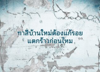 ทาสีบ้านใหม่ต้อง แก้รอยแตกร้าวก่อนไหม ผนังแตกร้าวแก้ยังไงดี