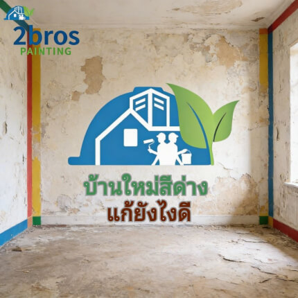 บ้านสีด่างแก้ยังไง